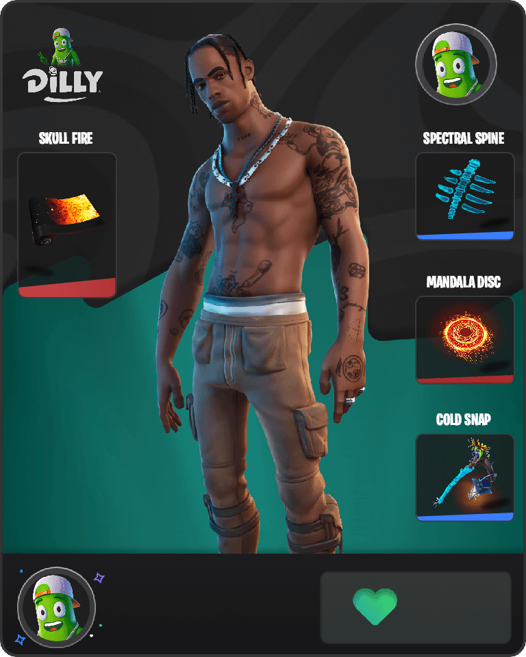 Travis Scott Fortnite combo