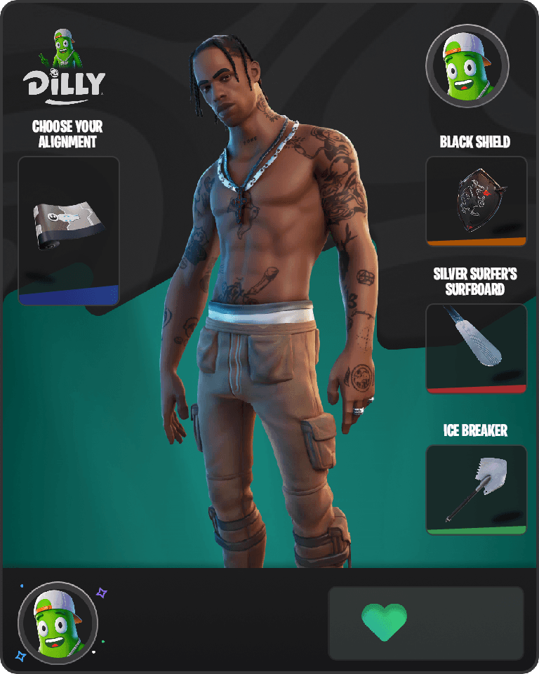 Travis Scott Fortnite combo
