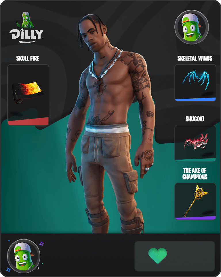 Travis Scott Fortnite combo