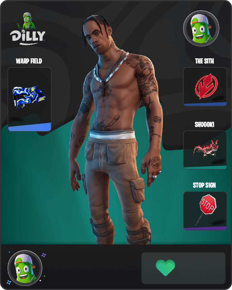 Travis Scott Fortnite combo