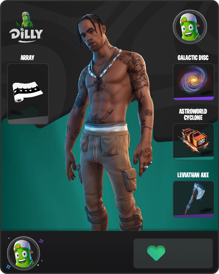 Travis Scott Fortnite combo