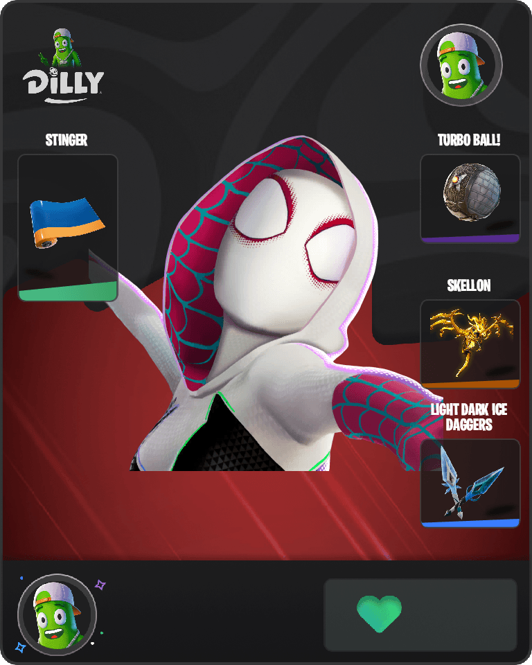 Spider-Gwen Fortnite combo