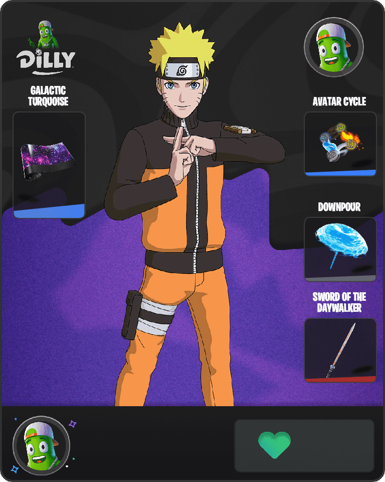 Naruto Uzumaki Fortnite combo