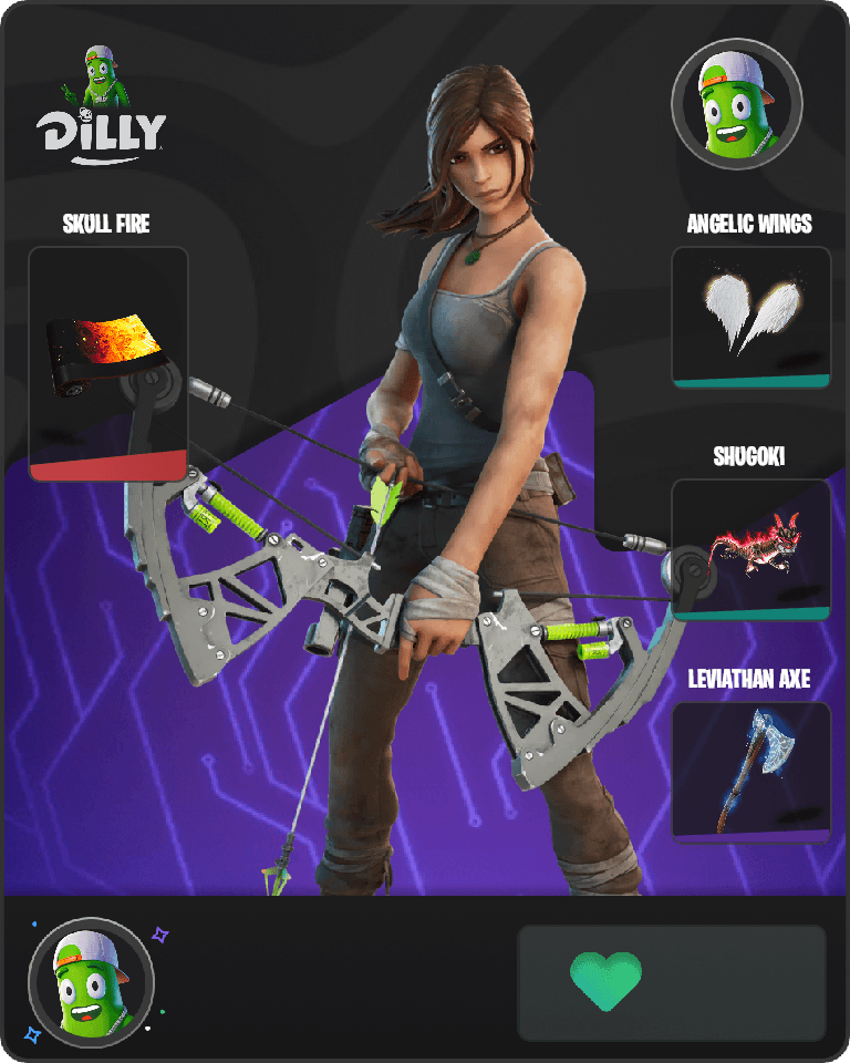 Lara Croft Fortnite skin combo