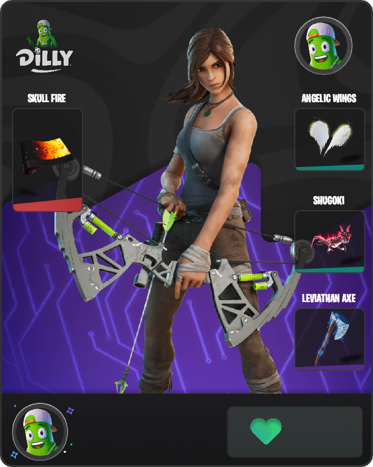 Lara Croft Fortnite combo