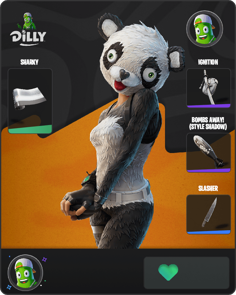 P.A.N.D.A Team Leader Fortnite combo