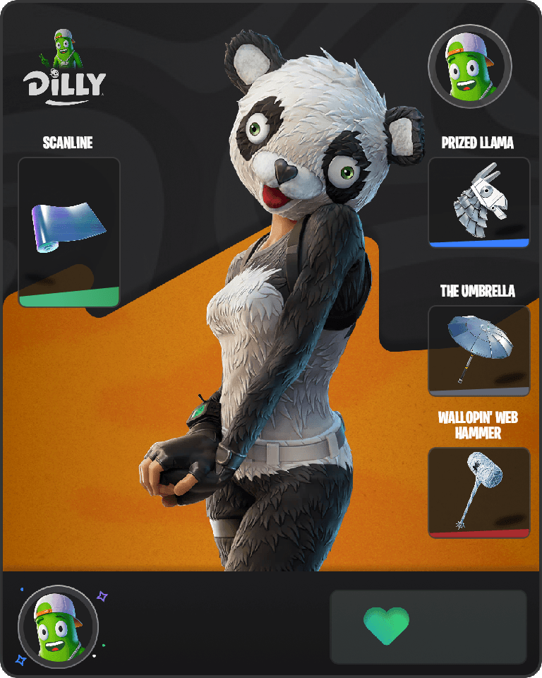 P.A.N.D.A Team Leader Fortnite combo
