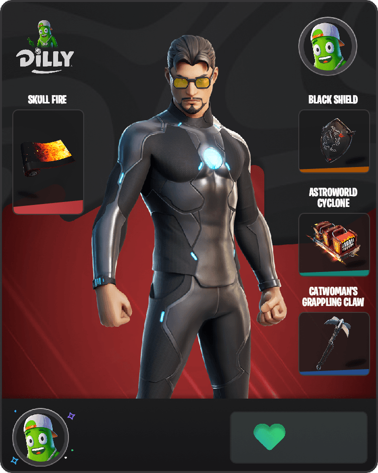 Tony Stark Fortnite combo