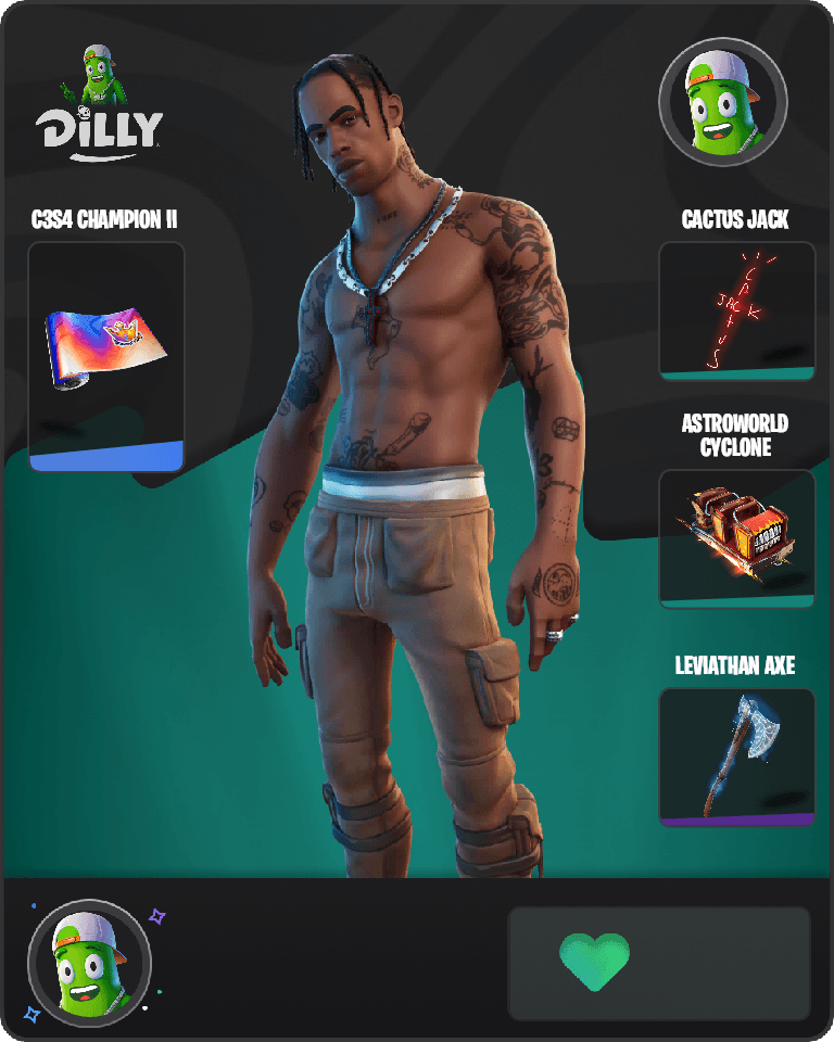Travis Scott Fortnite combo