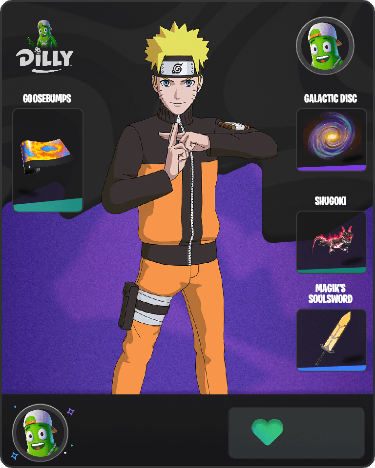 Naruto Uzumaki Fortnite combo