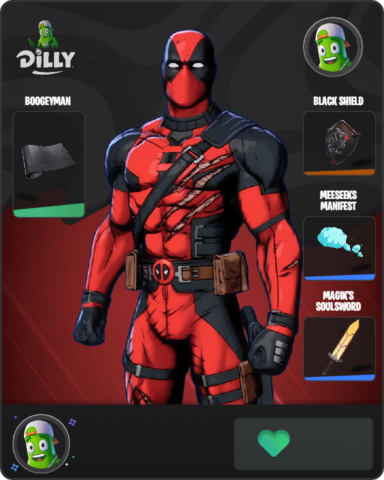 Deadpool (Pen & Ink) Fortnite combo