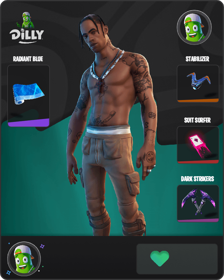 Travis Scott Fortnite combo
