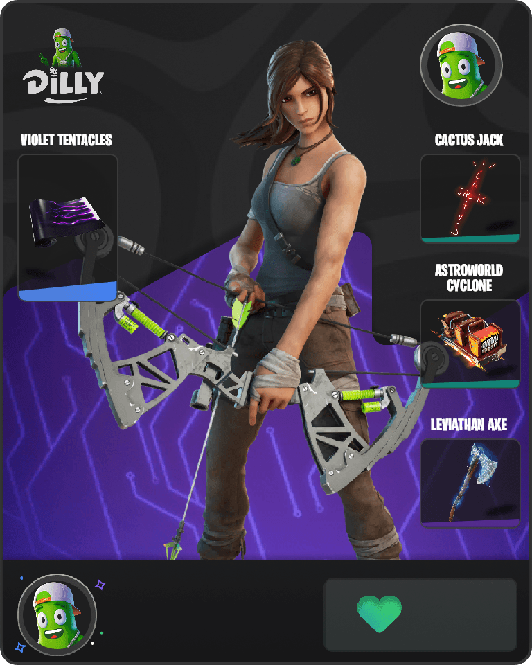 Lara Croft Fortnite combo