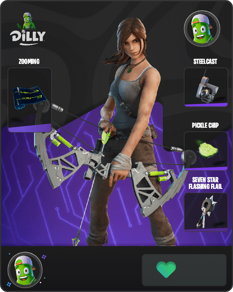 Lara Croft Fortnite combo
