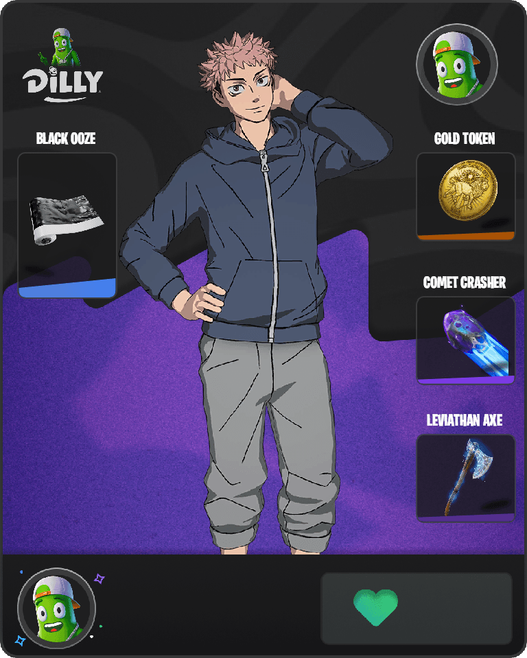 Streetwear Yuji Itadori Fortnite combo