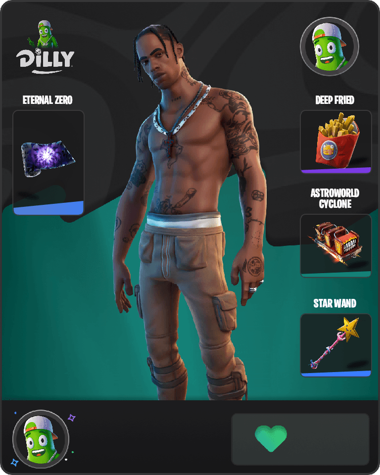 Travis Scott Fortnite combo
