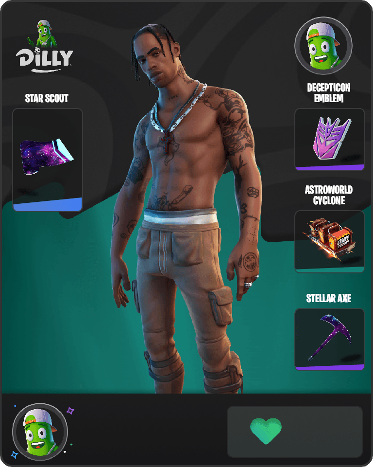 Travis Scott Fortnite combo