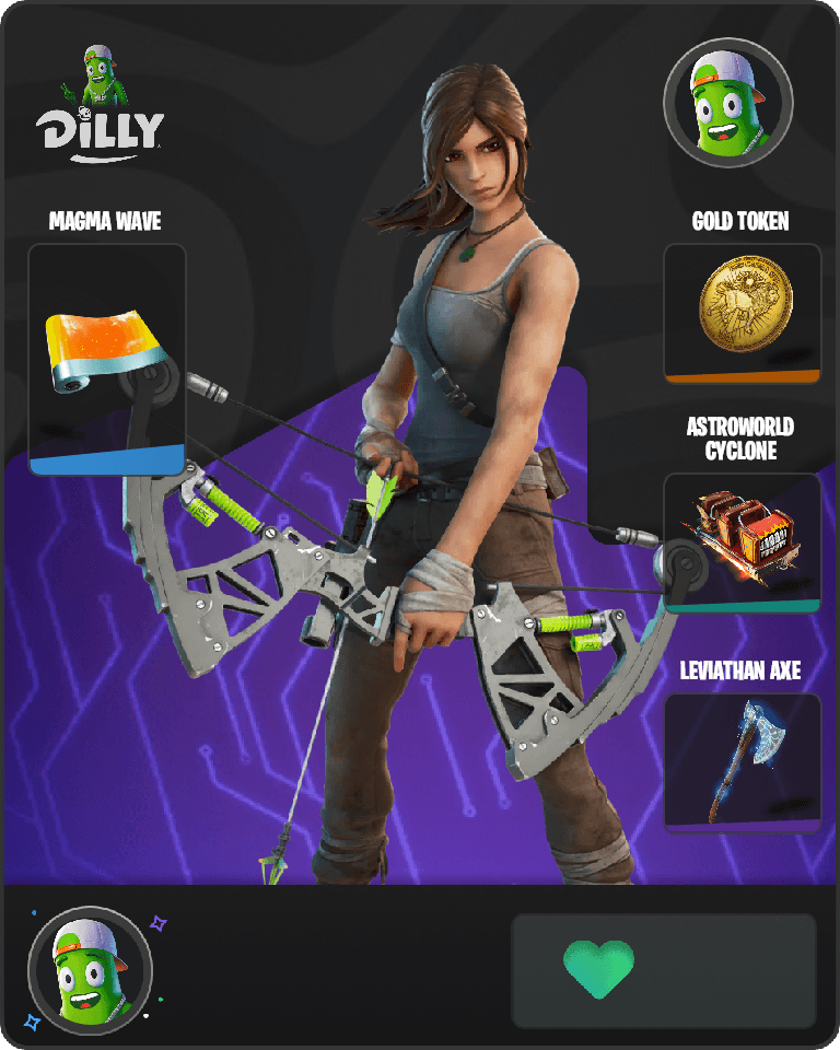 Lara Croft Fortnite combo