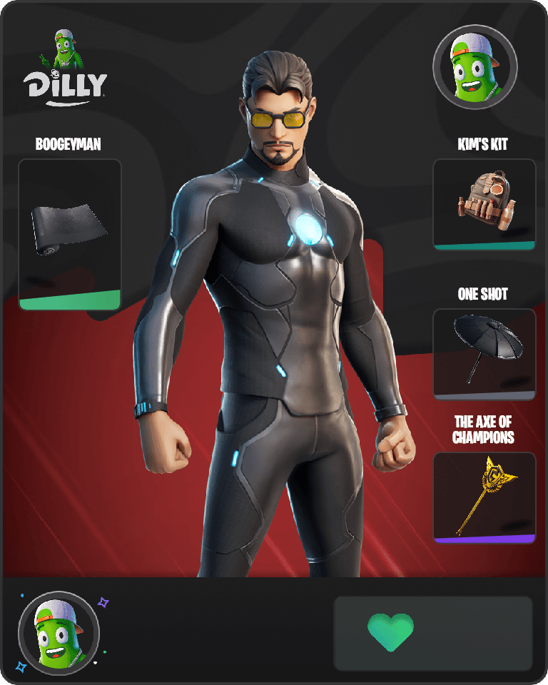 Tony Stark Fortnite combo