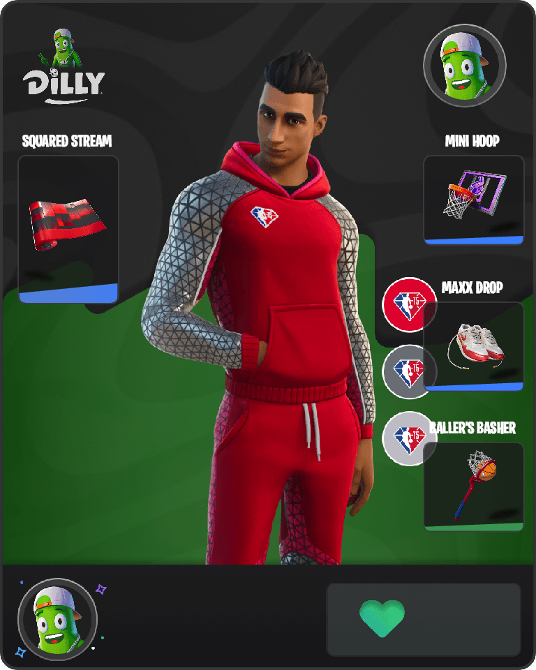 NBA 75 Baller Fortnite combo