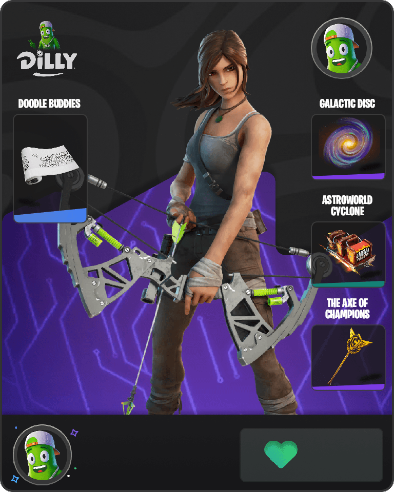Lara Croft Fortnite combo