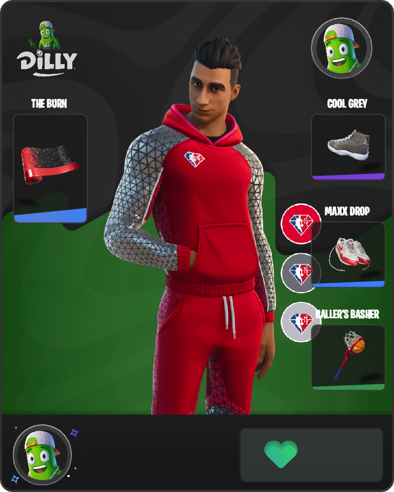 NBA 75 Baller Fortnite combo