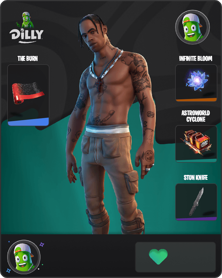 Travis Scott Fortnite combo