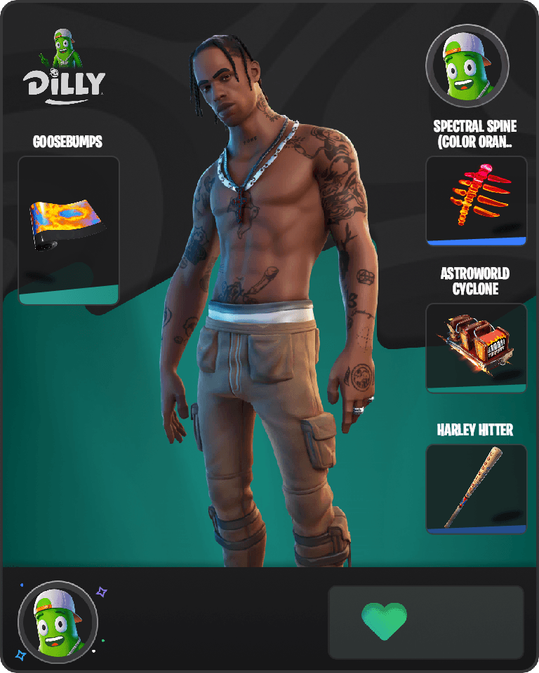 Travis Scott Fortnite combo