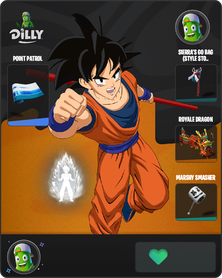 Son Goku Fortnite combo