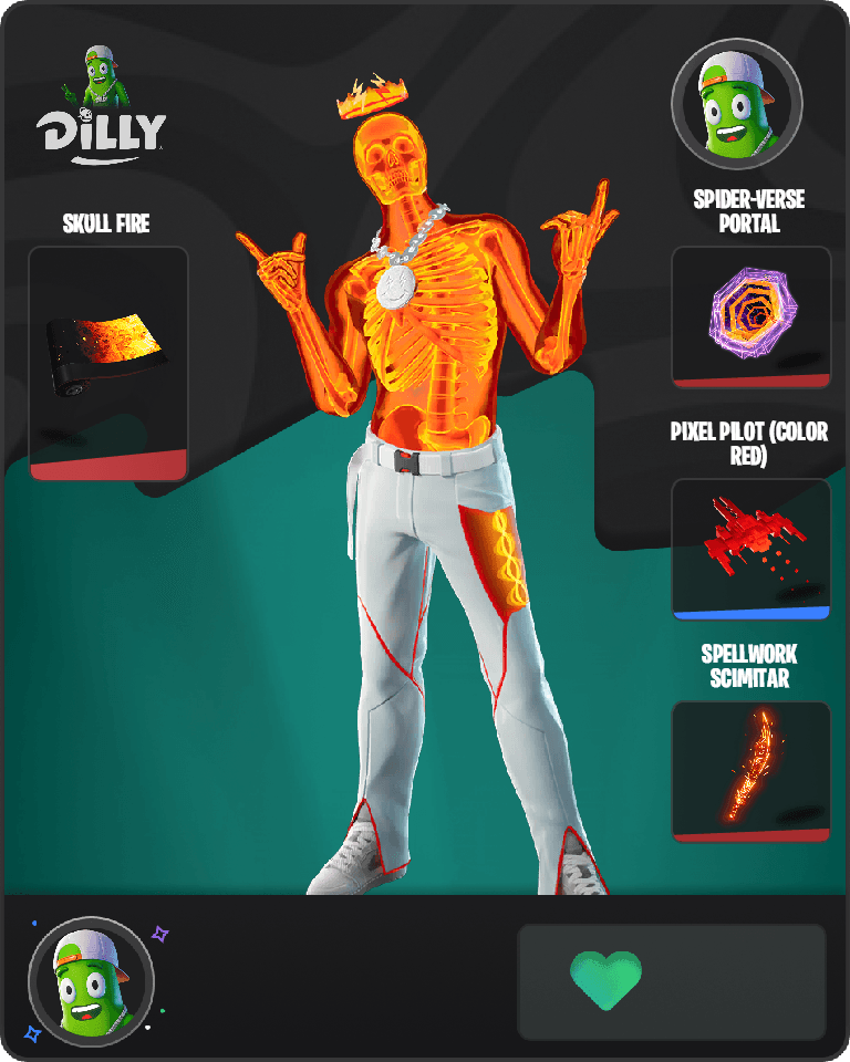Inferno Skeleton Balvin Fortnite combo