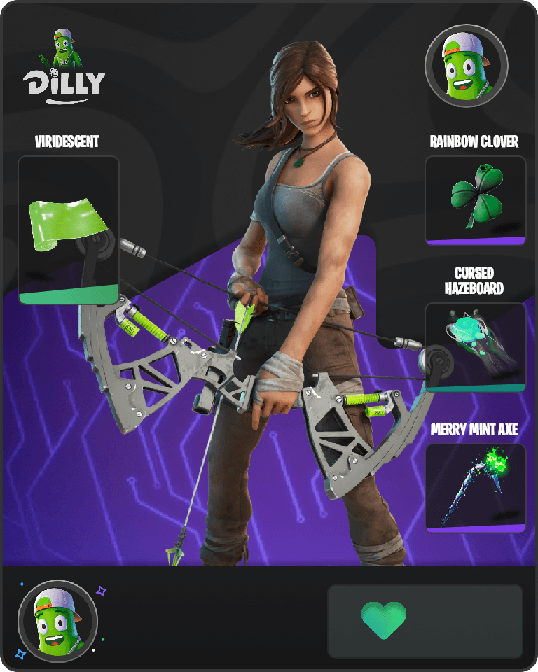 Lara Croft Fortnite combo