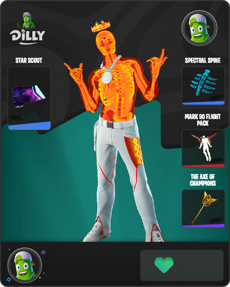 Inferno Skeleton Balvin Fortnite combo