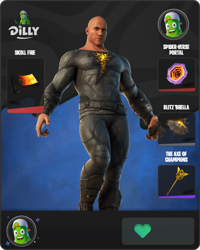 Black Adam Fortnite combo