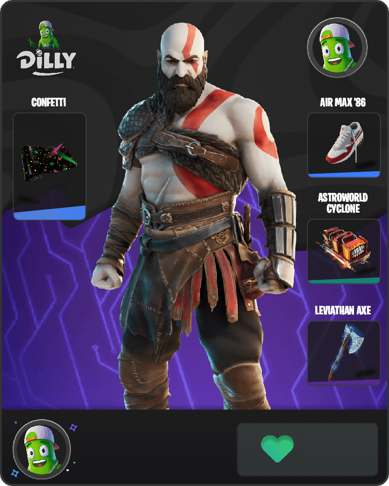 Kratos Fortnite combo