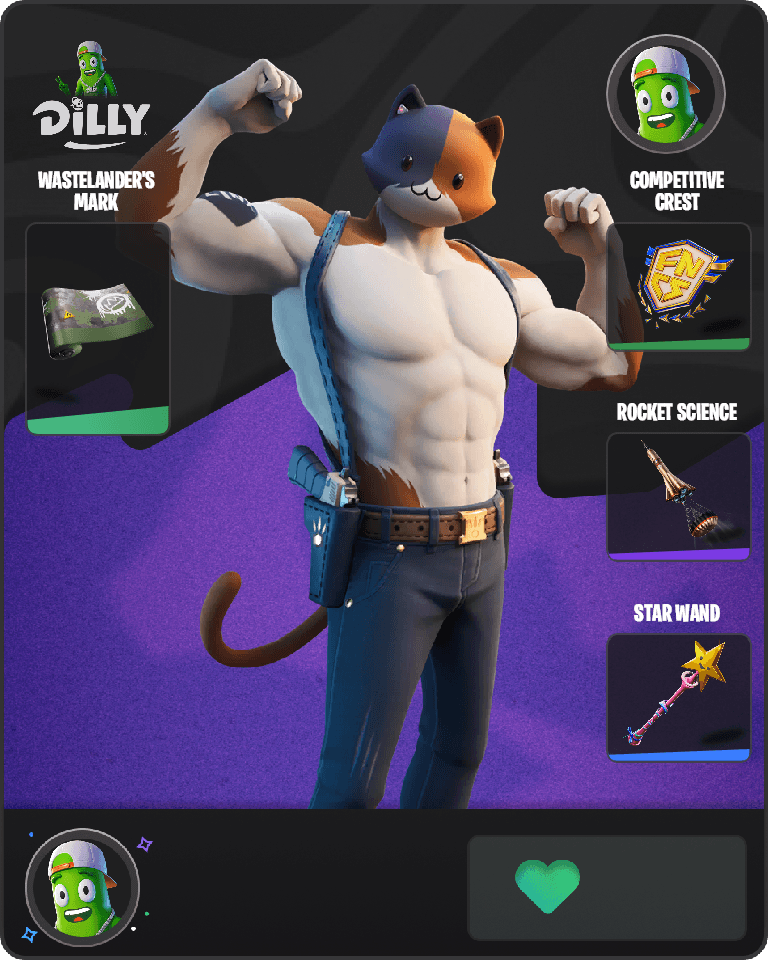 Meowscles Fortnite combo