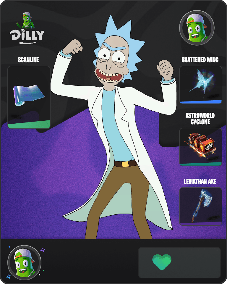 Rick Sanchez Fortnite combo