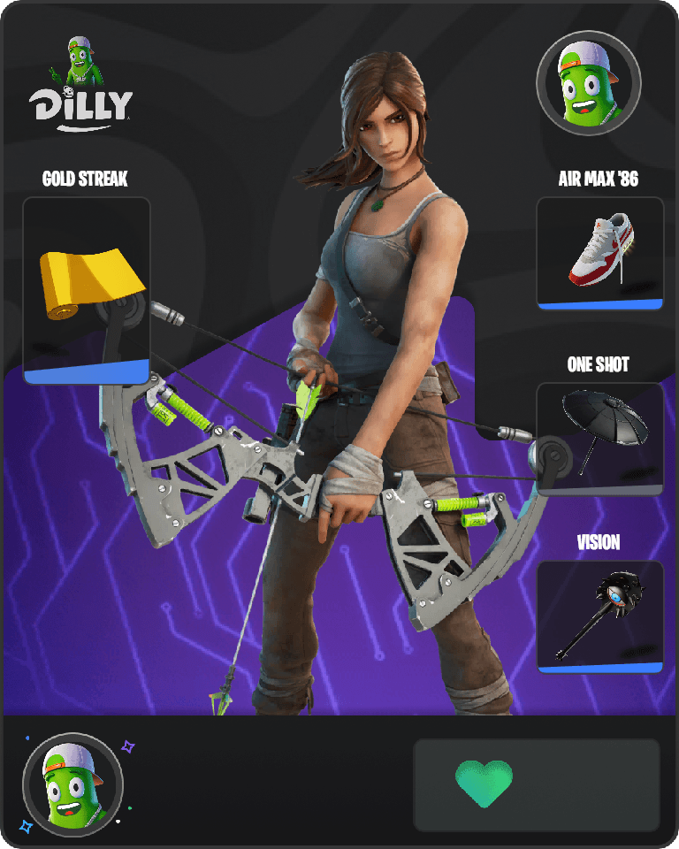 Lara Croft Fortnite combo