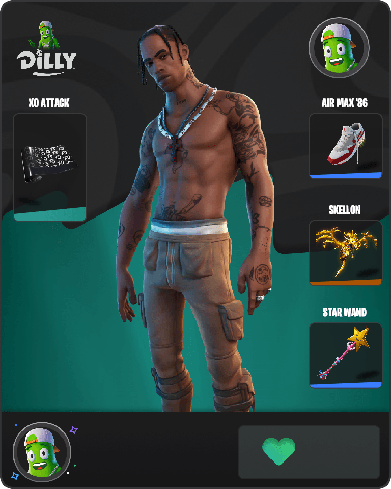 Travis Scott Fortnite combo
