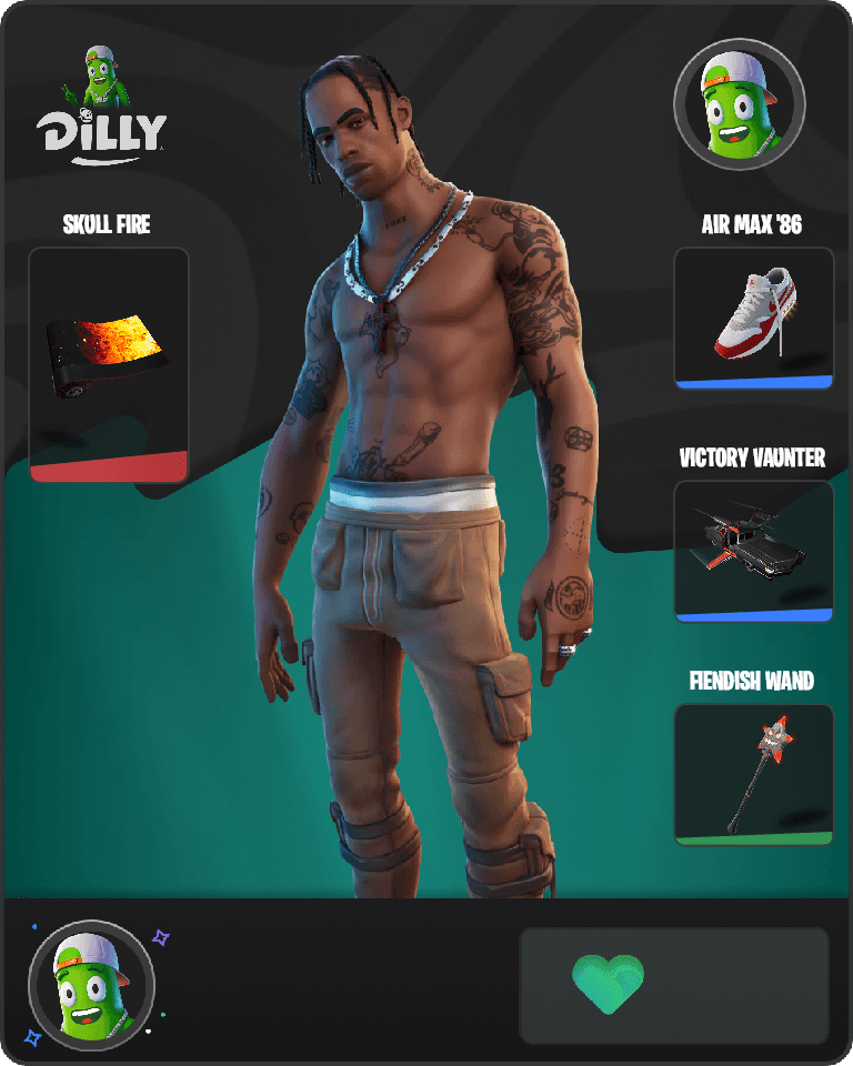 Travis Scott Fortnite combo
