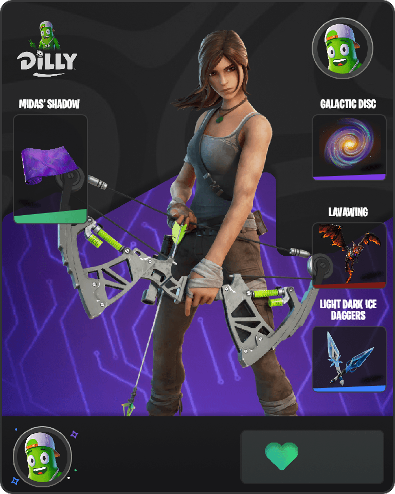 Lara Croft Fortnite combo