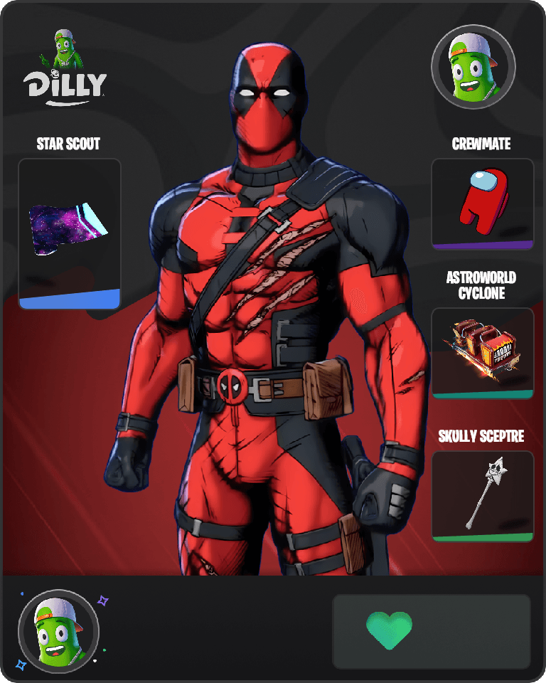 Deadpool (Pen & Ink) Fortnite combo