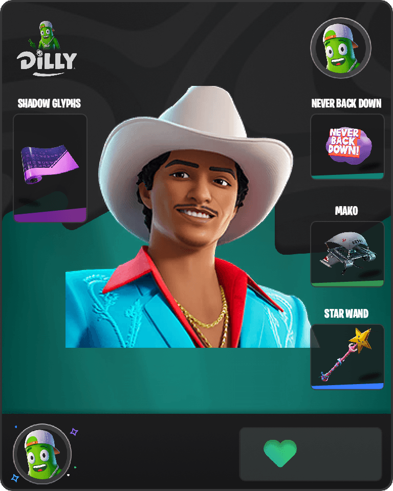 Die With A Smile Bruno Fortnite combo