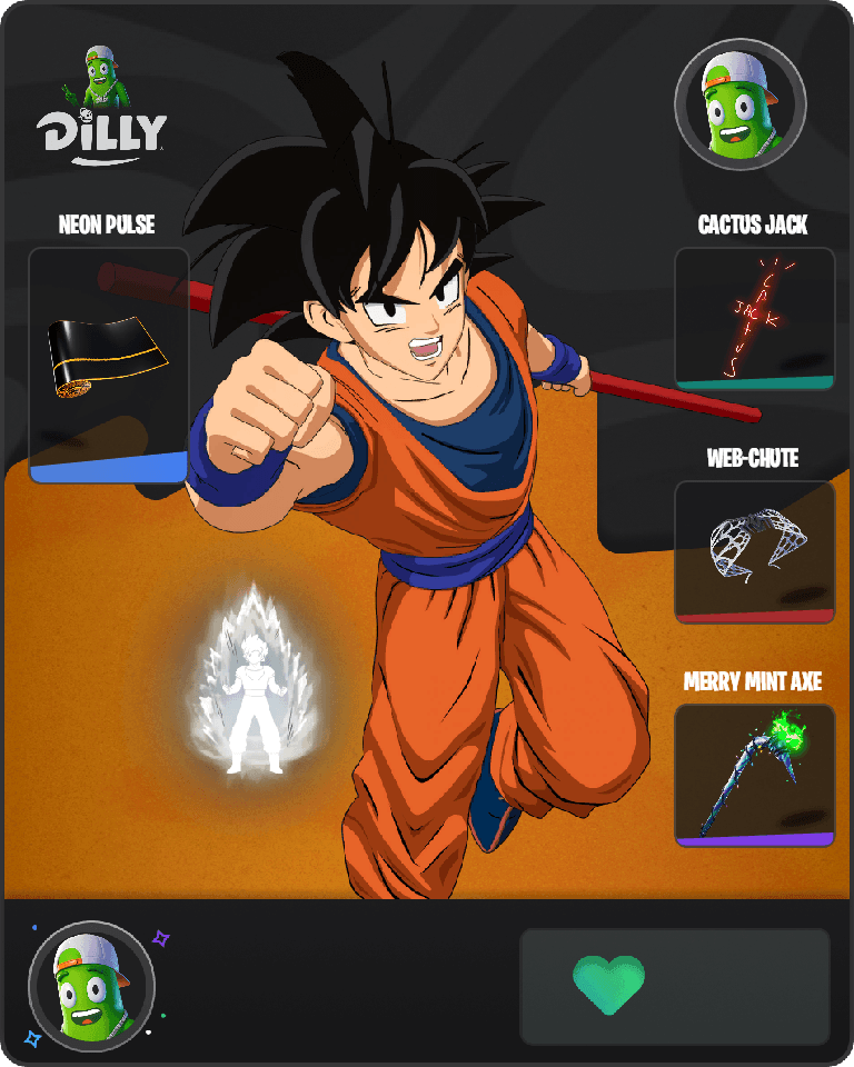 Son Goku Fortnite combo