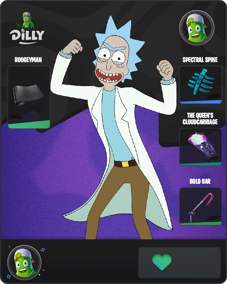 Rick Sanchez Fortnite combo