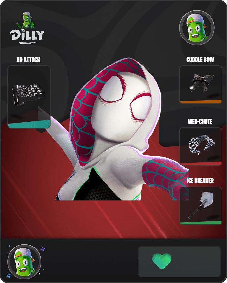 Spider-Gwen Fortnite combo