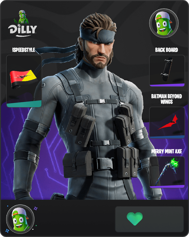 Solid Snake Fortnite combo