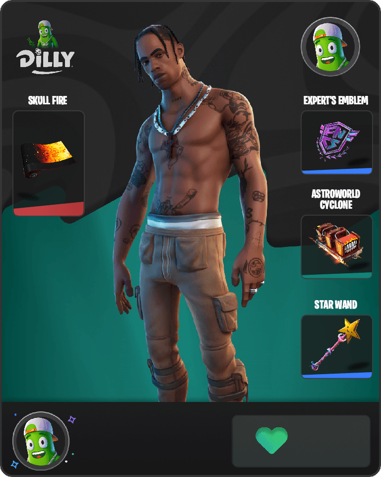 Travis Scott Fortnite combo