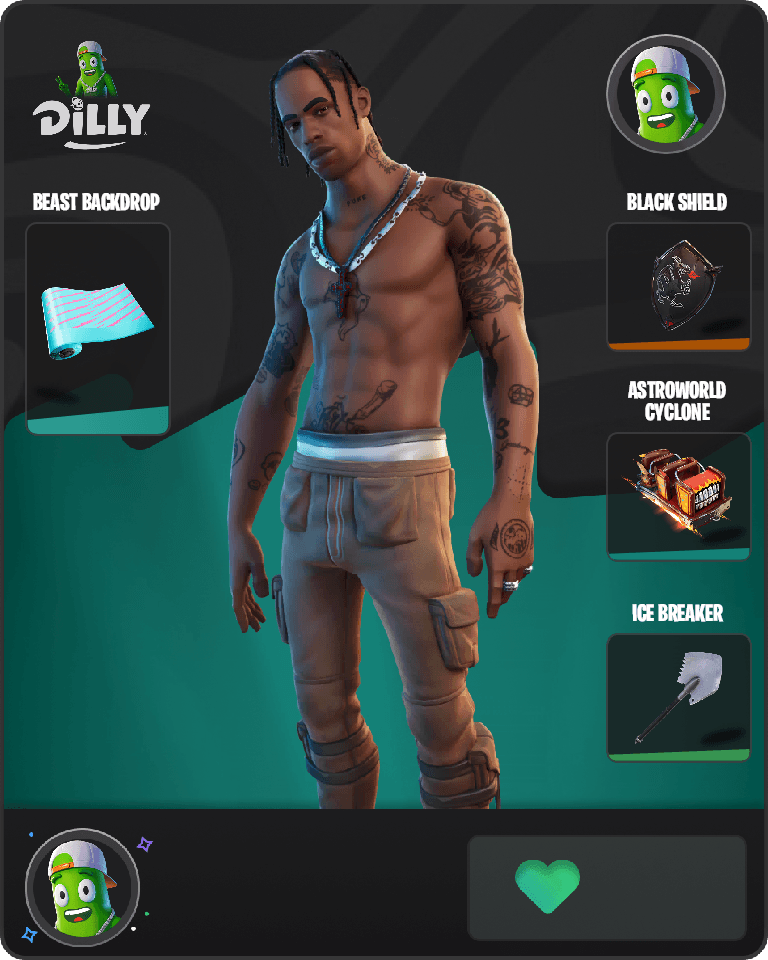 Travis Scott Fortnite combo