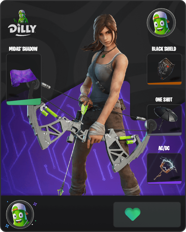 Lara Croft Fortnite combo