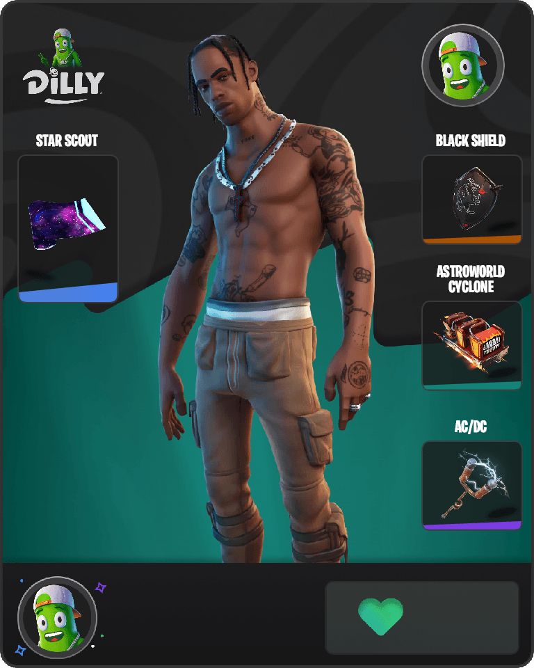 Travis Scott Fortnite combo